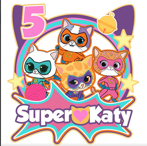 Arquivo de Corte Topo de Bolo Super Kitties 1