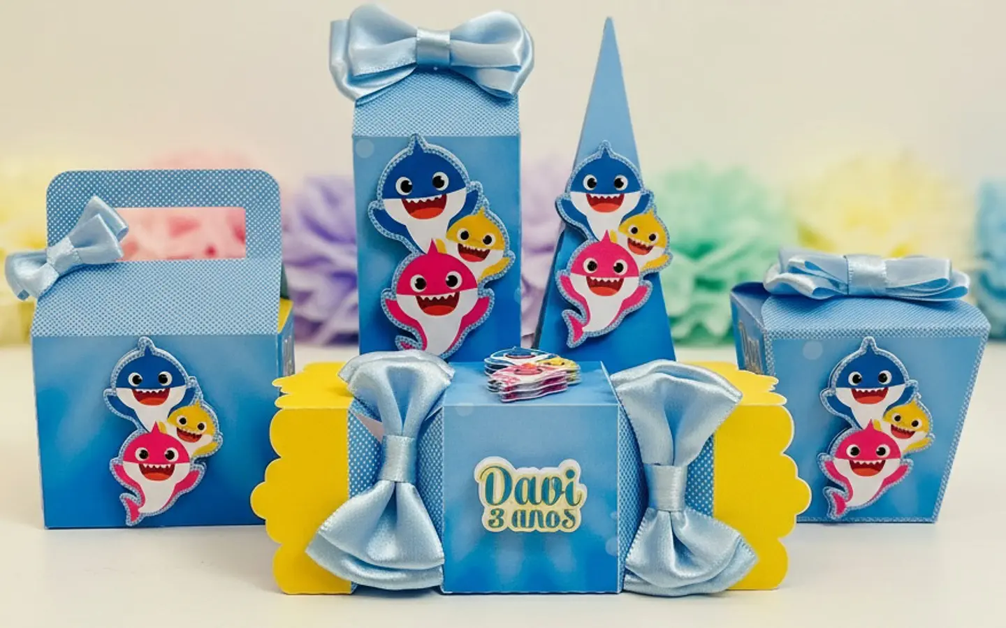 Arquivo de Corte Kit Festa Baby Shark 15 1