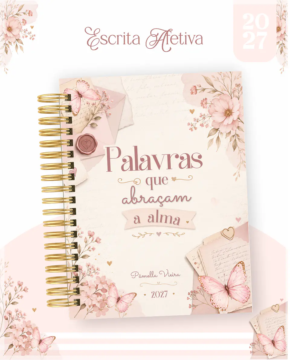 Encadernação - Agenda , Bloquinho , Calendário e Planner Escrita Afetiva 1