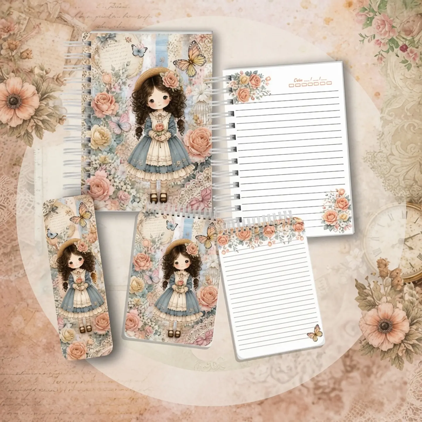 Encadernação - Caderno Menina Camponesa 1