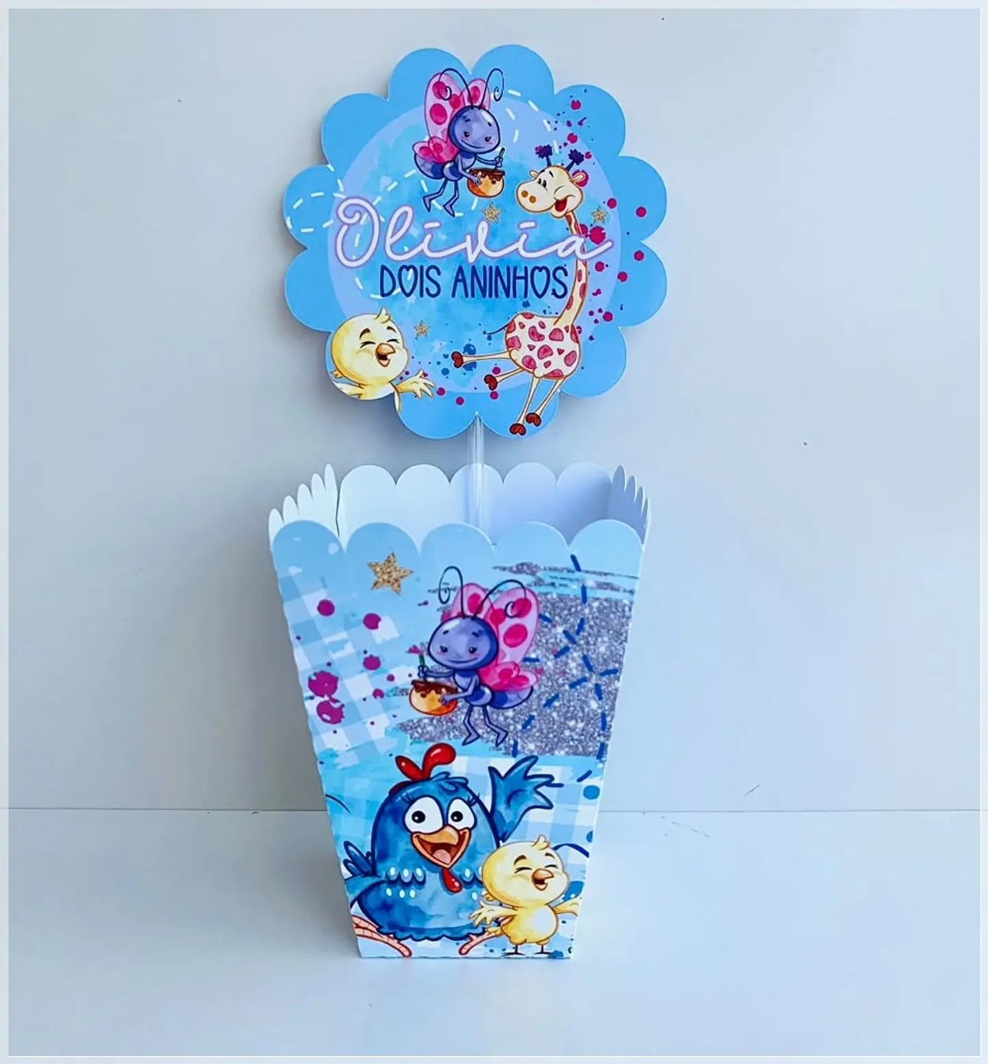 Arquivo de Corte Centro de Mesa Cachepô Galinha Pintadinha 69 1