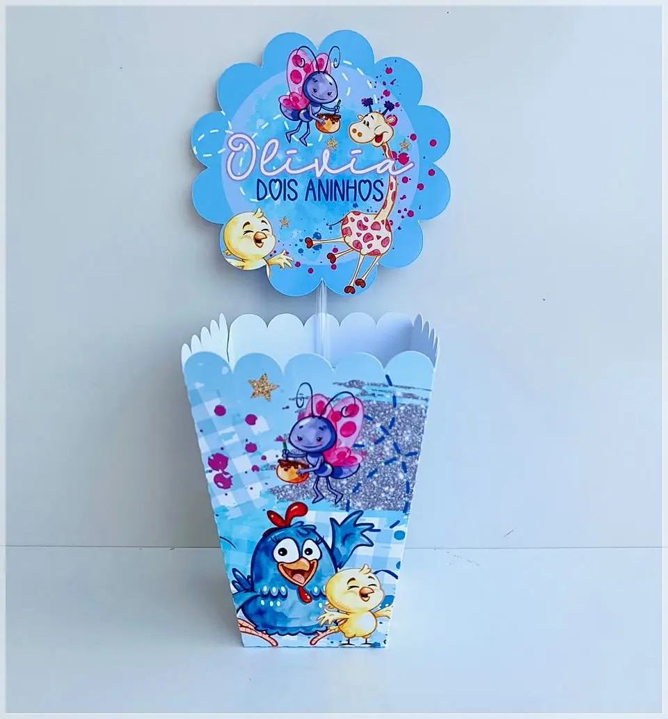 Arquivo de Corte Centro de Mesa Cachepô Galinha Pintadinha 69 1