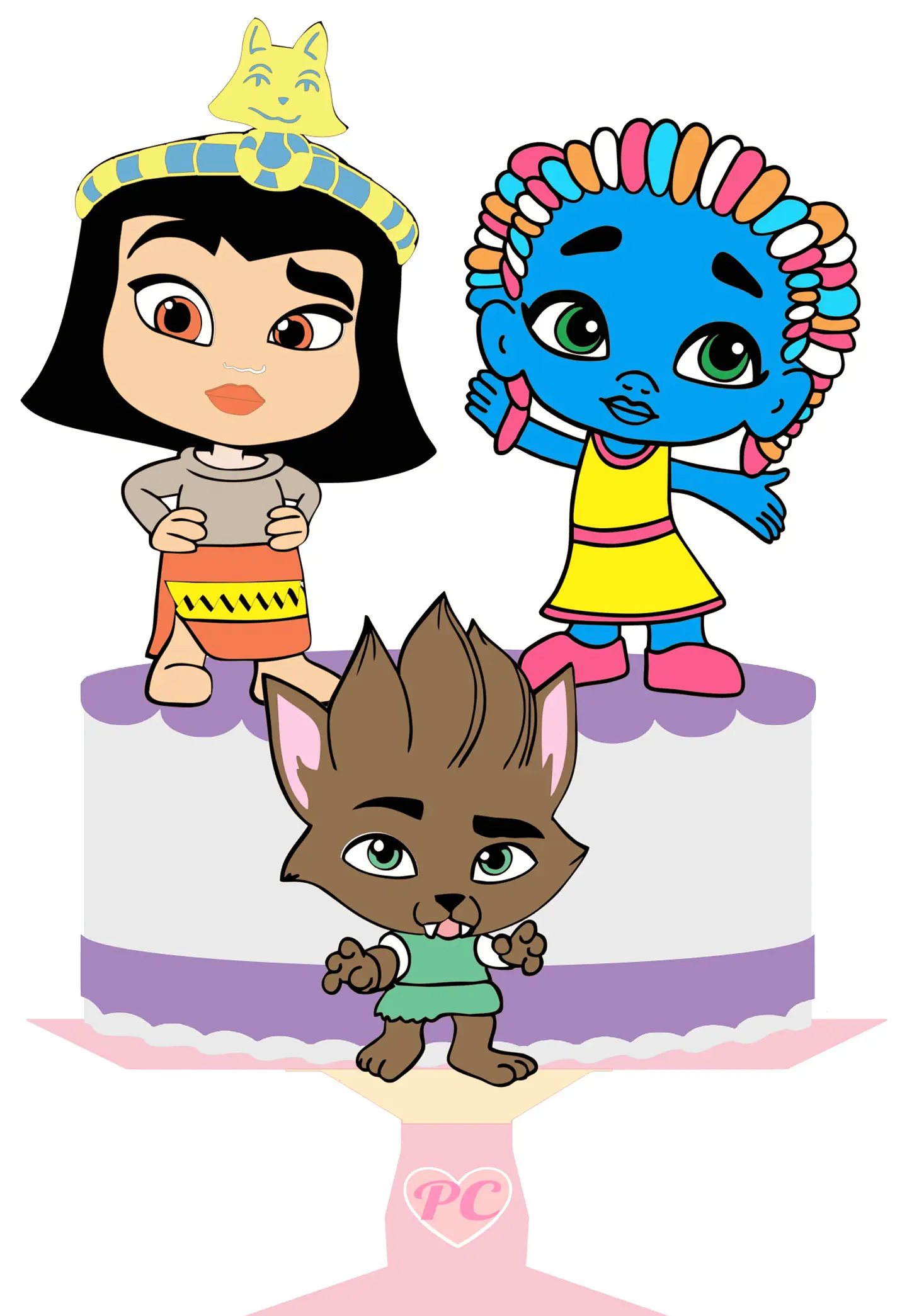Arquivo de Corte Topo de Bolo Super Monsters 1 1