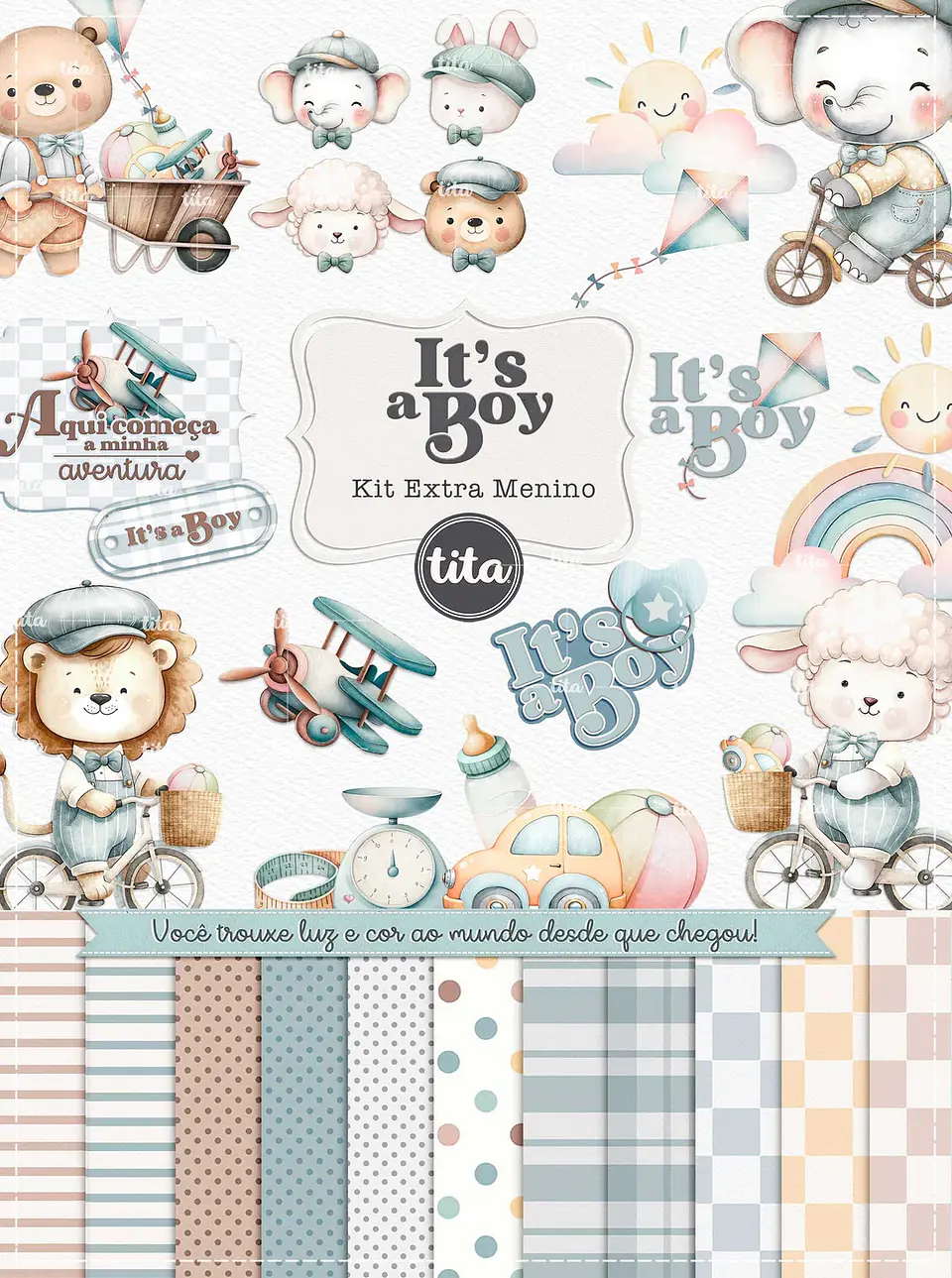 Kit Digital Menino It S a Boy 177 1