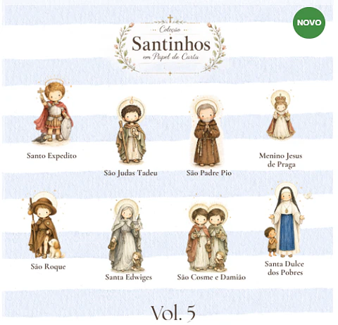 Kit Digital Santinhos em Papel de Carta Vol 05 5