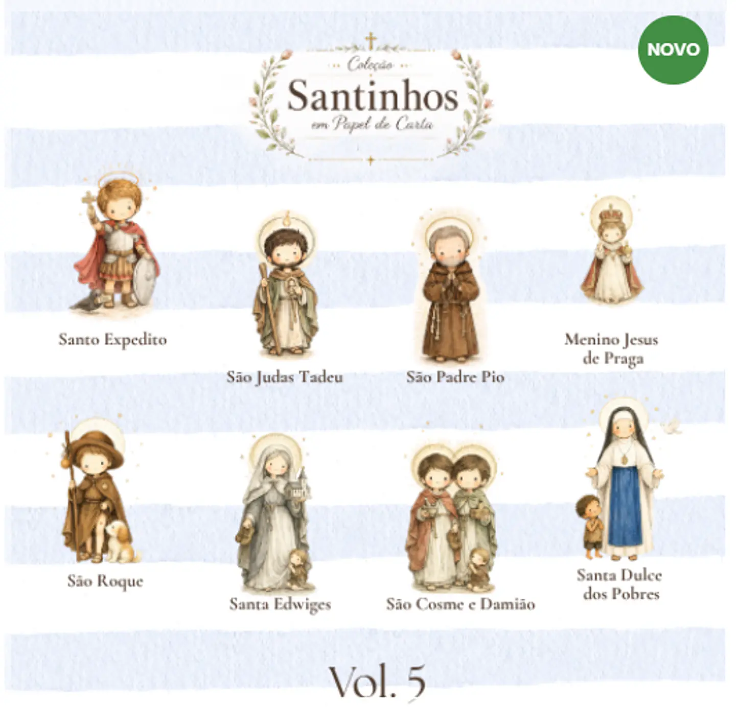Kit Digital Santinhos em Papel de Carta Vol 05 5 1