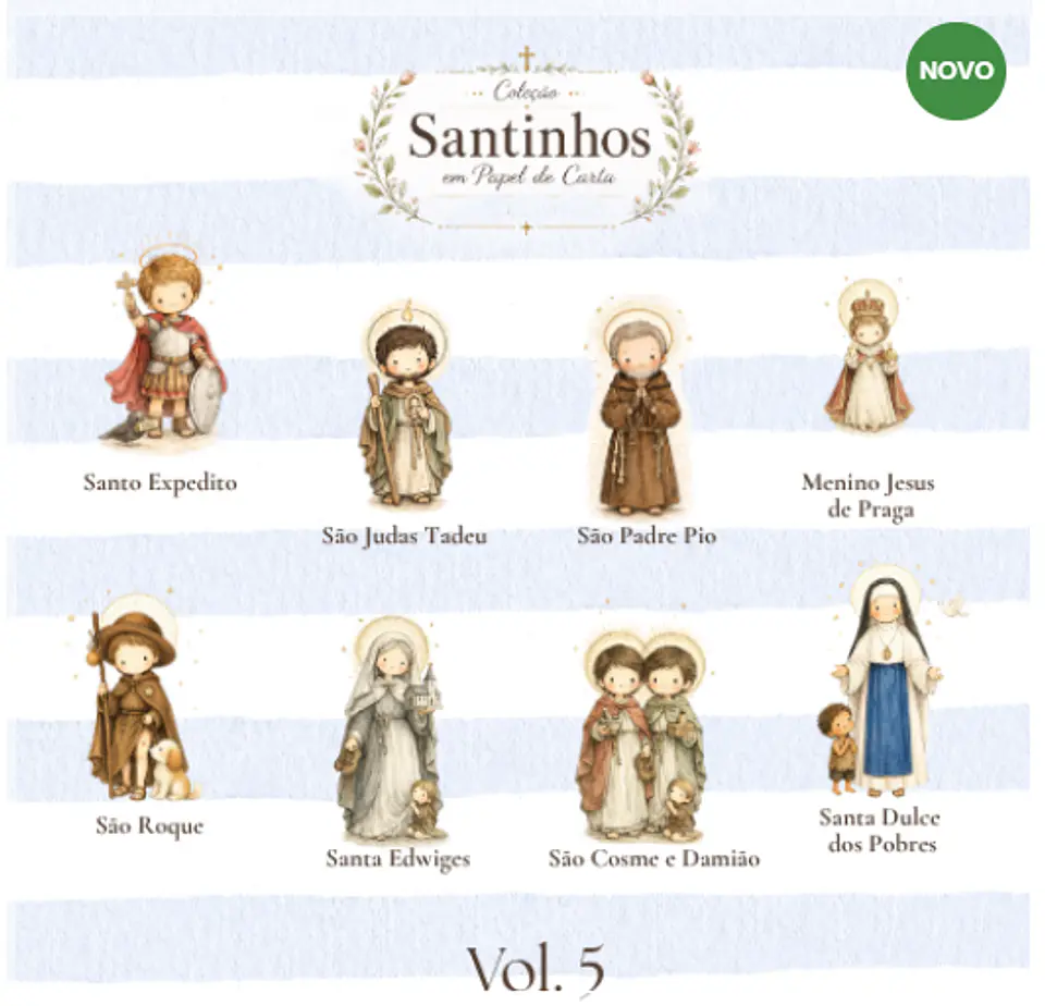 Kit Digital Santinhos em Papel de Carta Vol 05 5 1