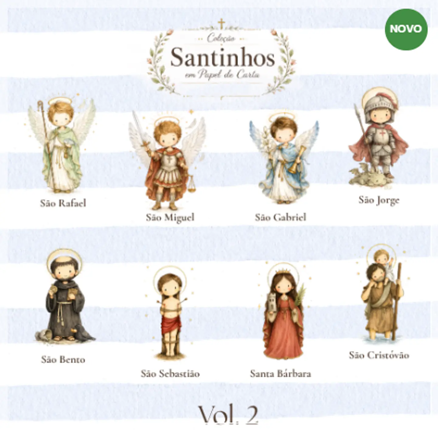 Kit Digital Santinhos em Papel de Carta Vol 02 2 1
