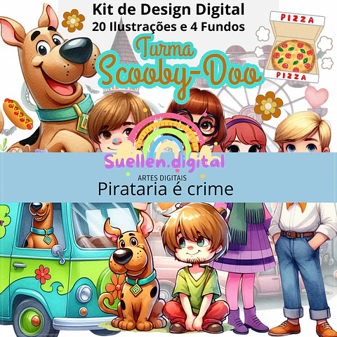 Kit Digital Scooby Doo 40