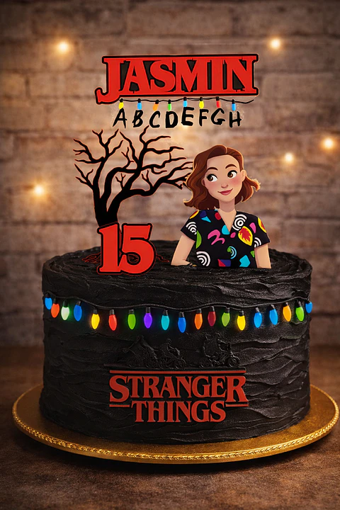 Arquivo de Corte Topo de Bolo Stranger Things 7