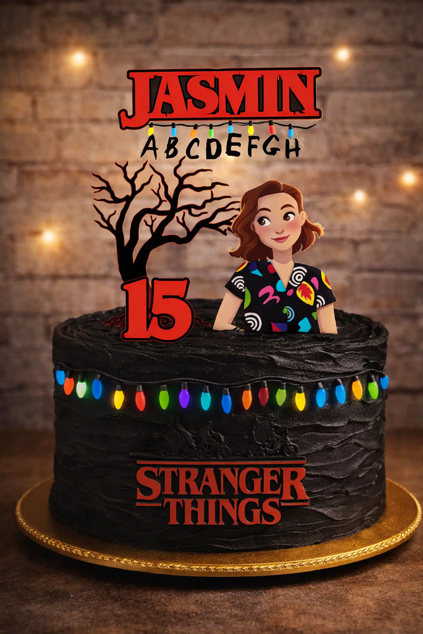 Arquivo de Corte Topo de Bolo Stranger Things 7 1