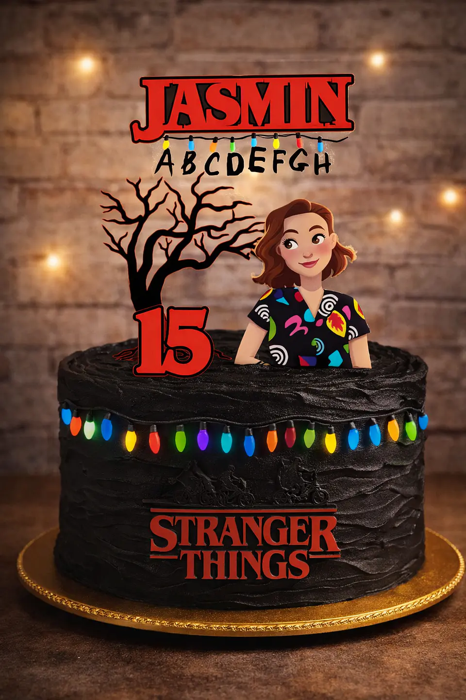 Arquivo de Corte Topo de Bolo Stranger Things 7 1