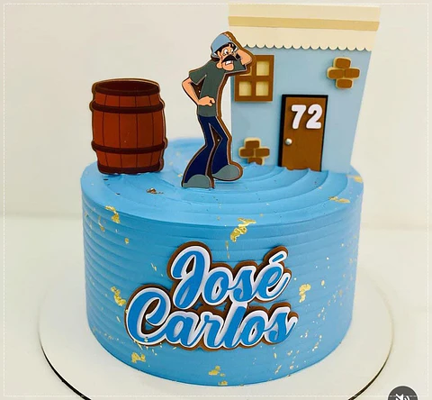 Arquivo de Corte Topo de Bolo Seu Madruga 1