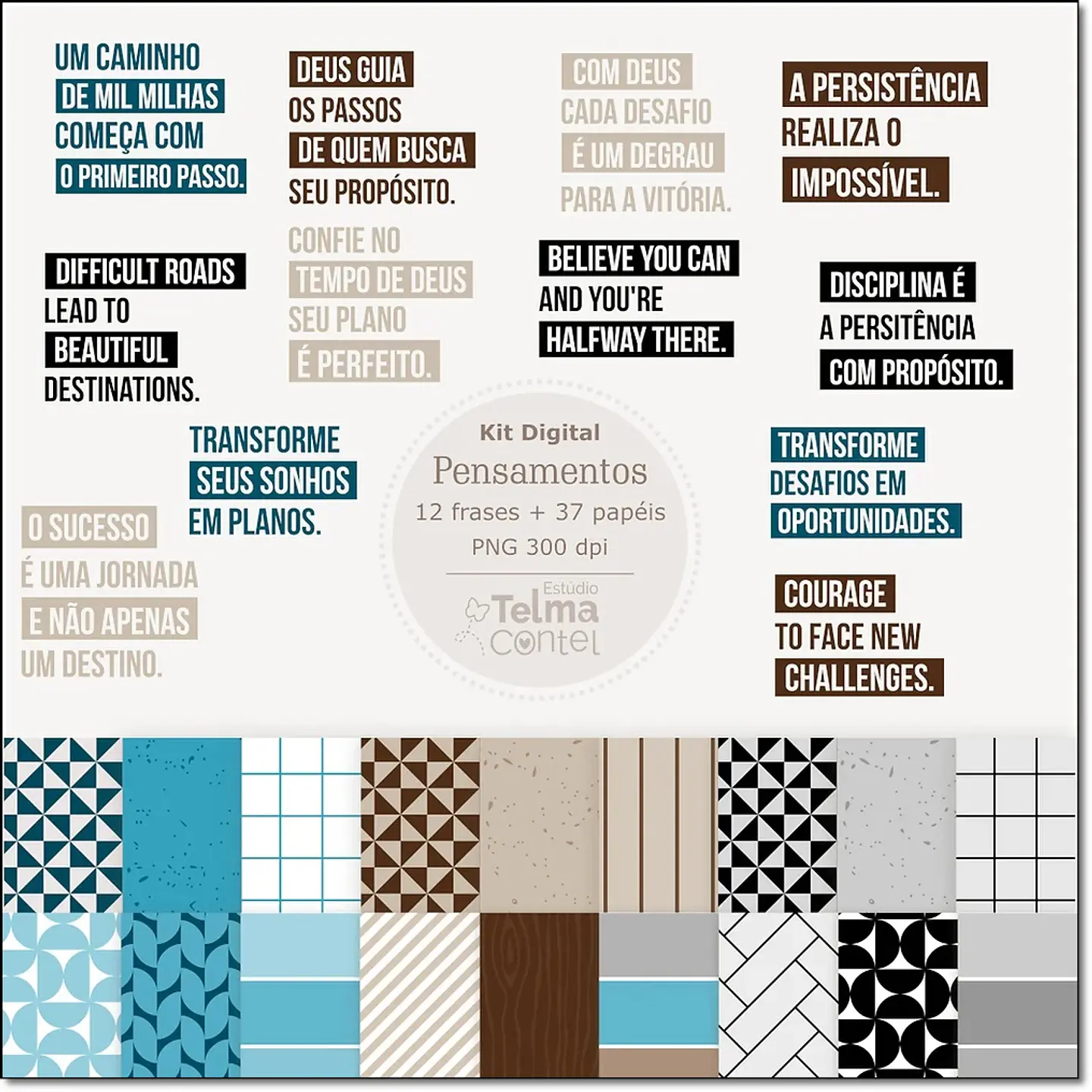 Kit Digital Frases Pensamentos 18 1