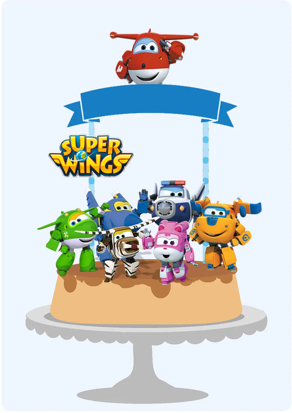 Arquivo de Corte Topo de Bolo Super Wings 1 1