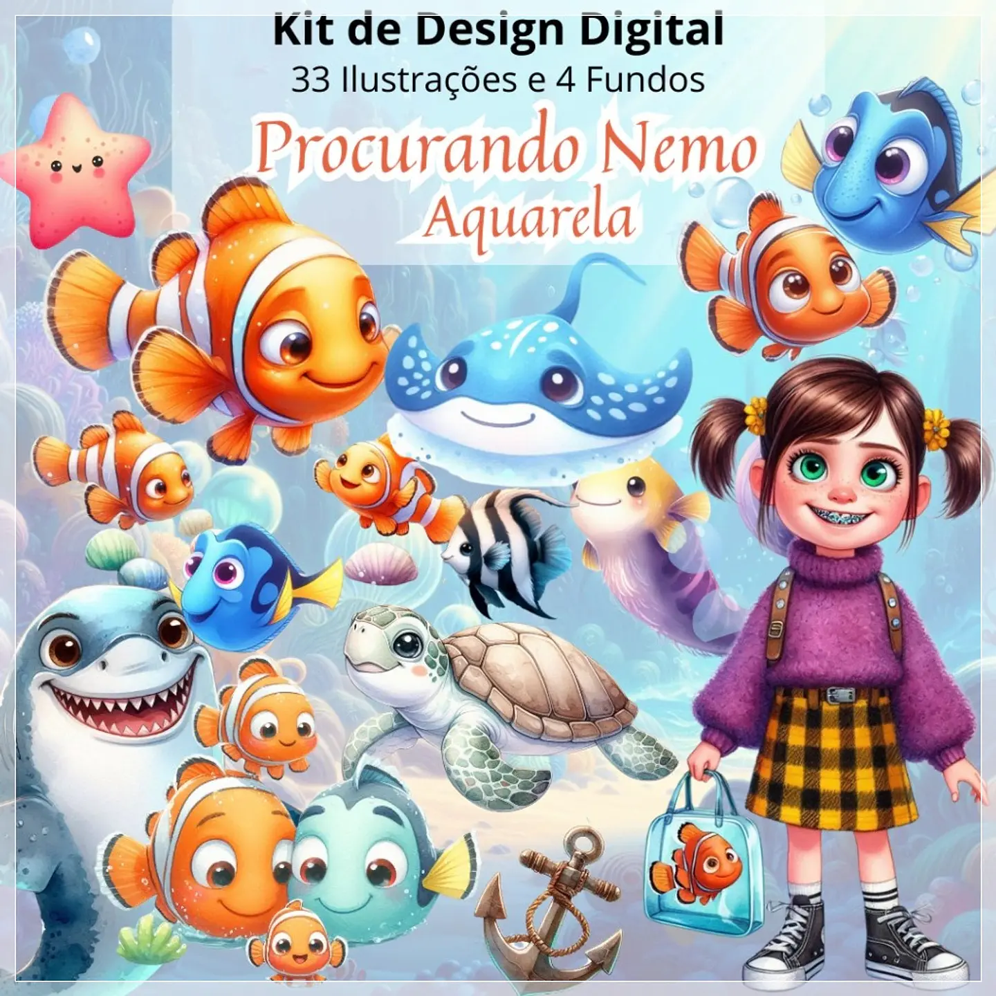 Kit Digital Procurando o Nemo 35 1
