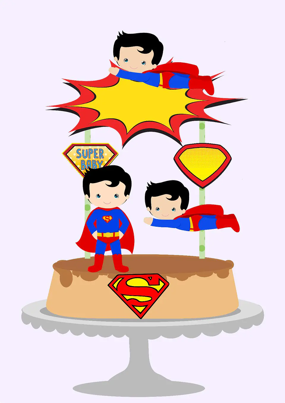 Arquivo de Corte Topo de Bolo Super Man Super Homem 5 1