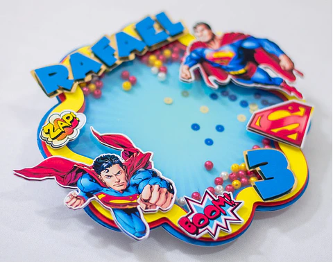 Arquivo de Corte Topo de Bolo Super Man Super Homem 3