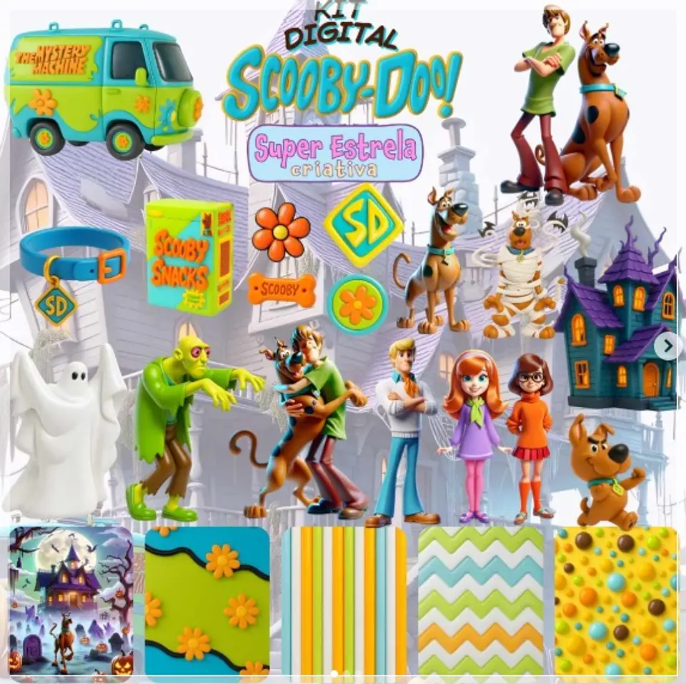Kit Digital Scooby Doo 61 1