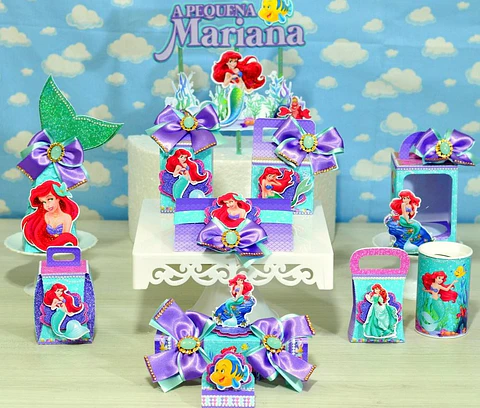 Arquivo de Corte Kit Festa Ariel A Pequena Sereia 20