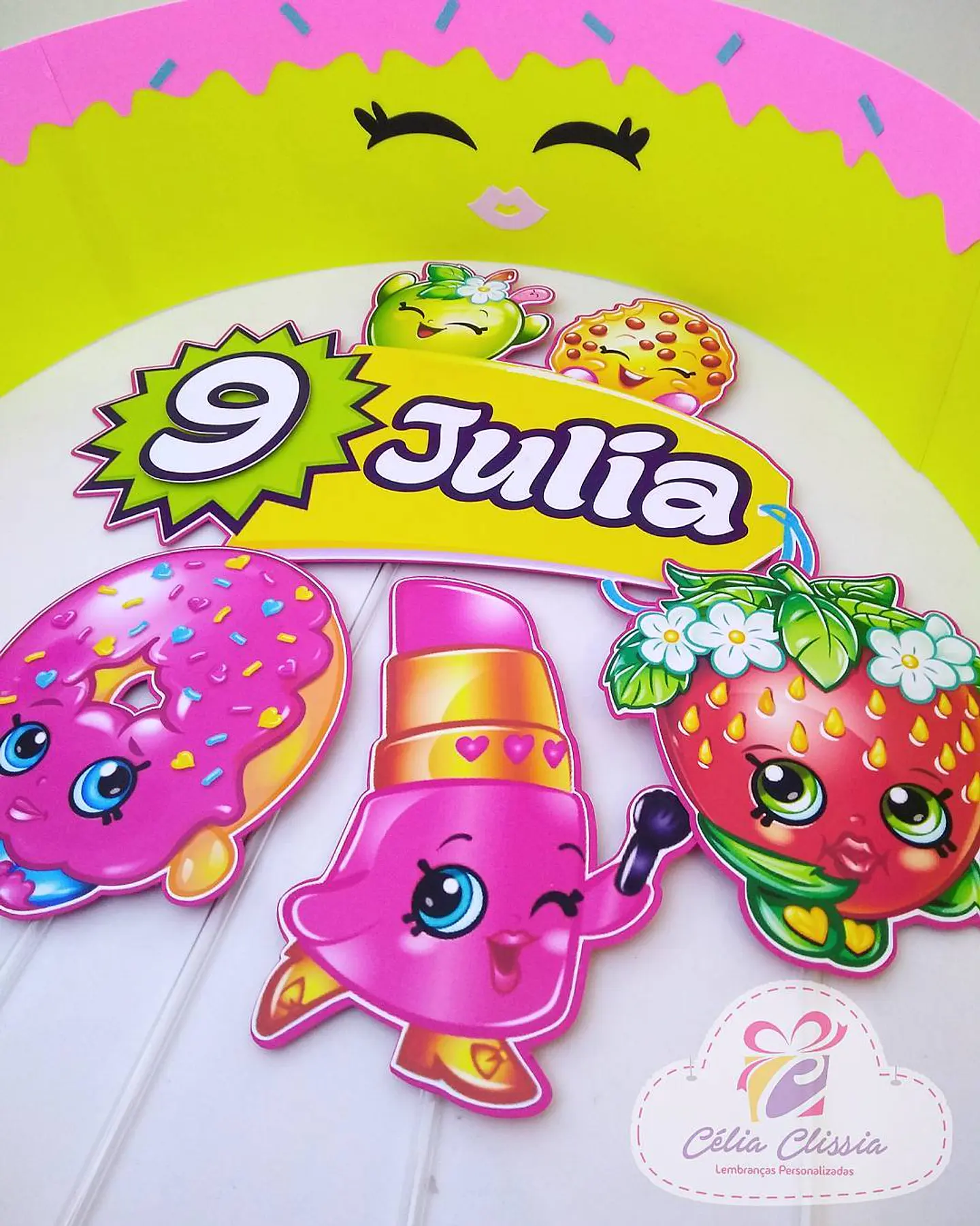 Arquivo de Corte Topo de Bolo Shopkins 1 1