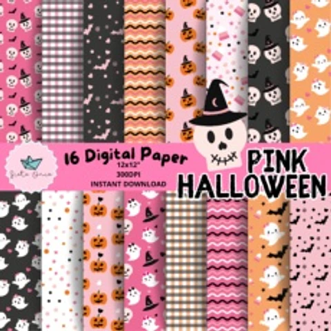 Kit Digital Pink Halloween 2