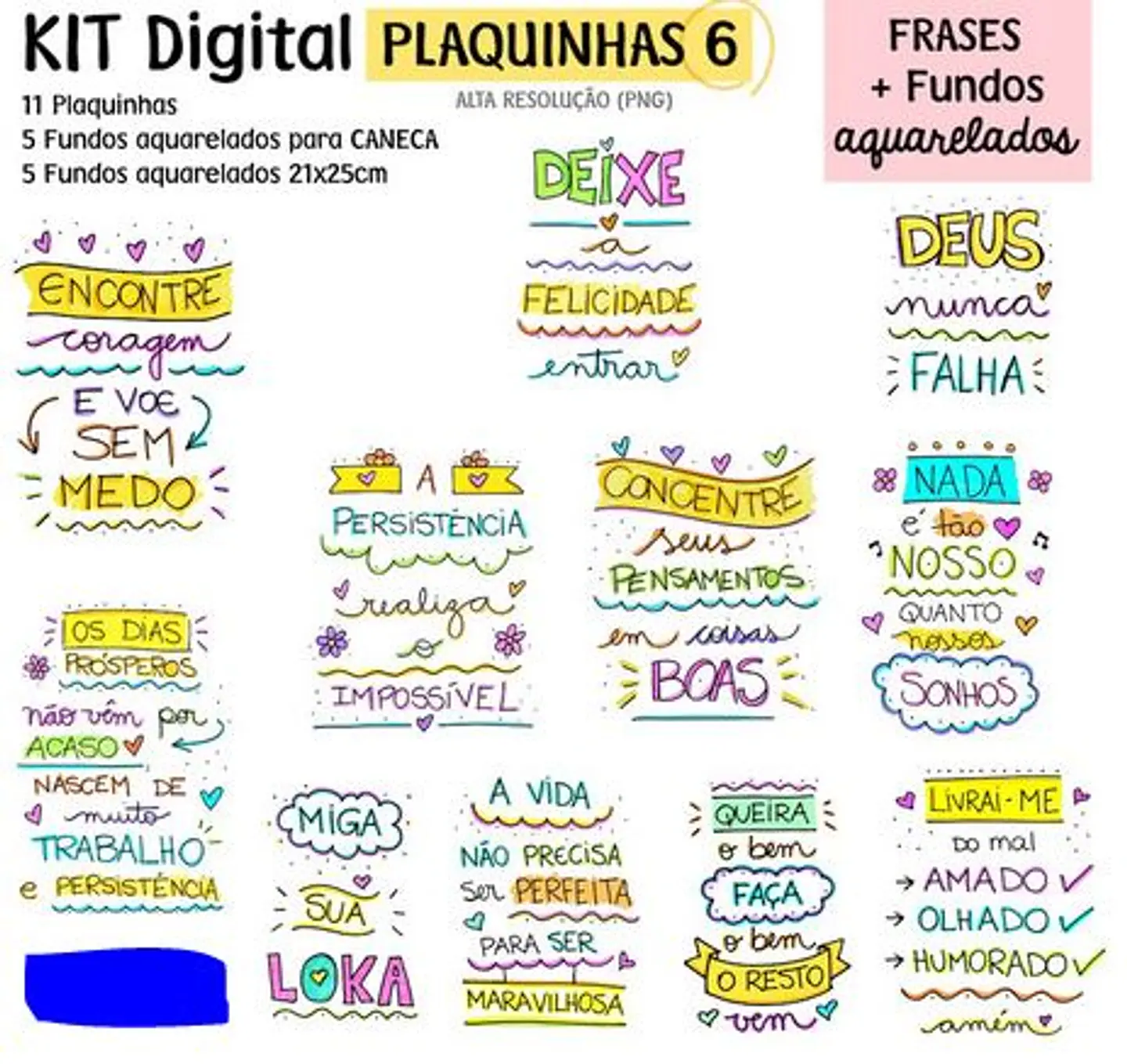 Kit Digital Plaquinhas 47 1