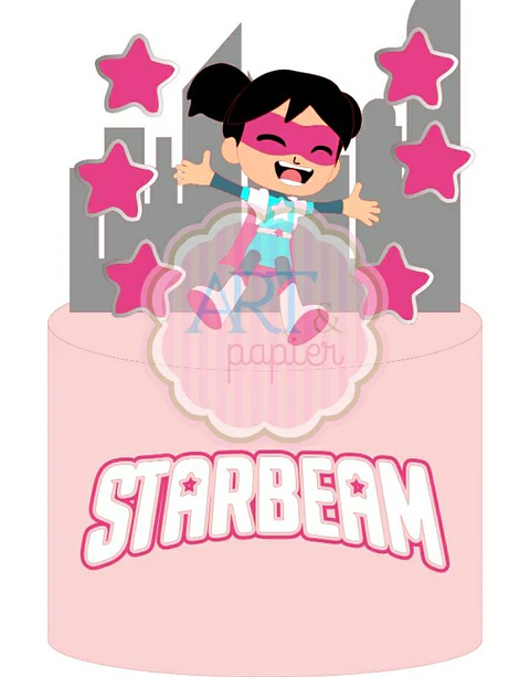 Arquivo de Corte Topo de Bolo StarBeam 1