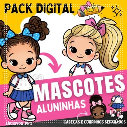Kit Digital Pack Digital Alunas Meninas 33