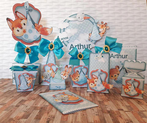 Arquivo de Corte Kit Festa Animais Baby 1