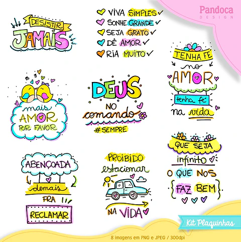 Kit Digital Plaquinhas 43