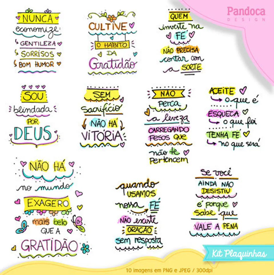 Kit Digital Plaquinhas 42 1