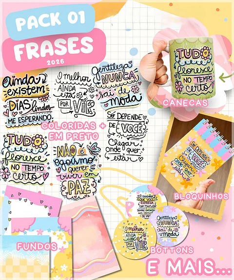 Kit Digital Frases Pack 1
