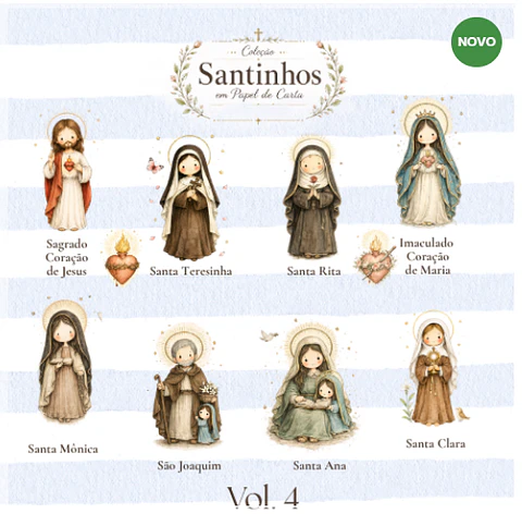 Kit Digital Santinhos em Papel de Carta Vol 04 4