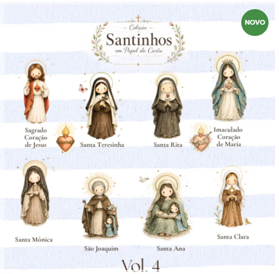 Kit Digital Santinhos em Papel de Carta Vol 04 4 1
