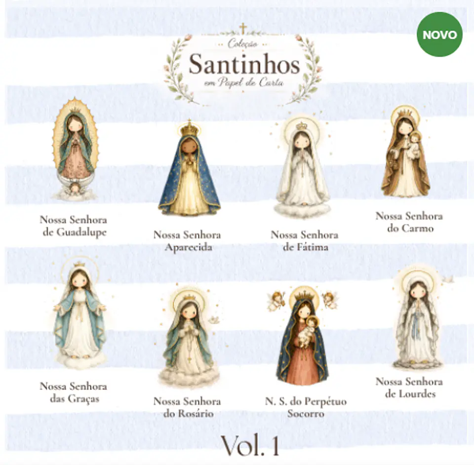 Kit Digital Santinhos em Papel de Carta Vol 01 1 1