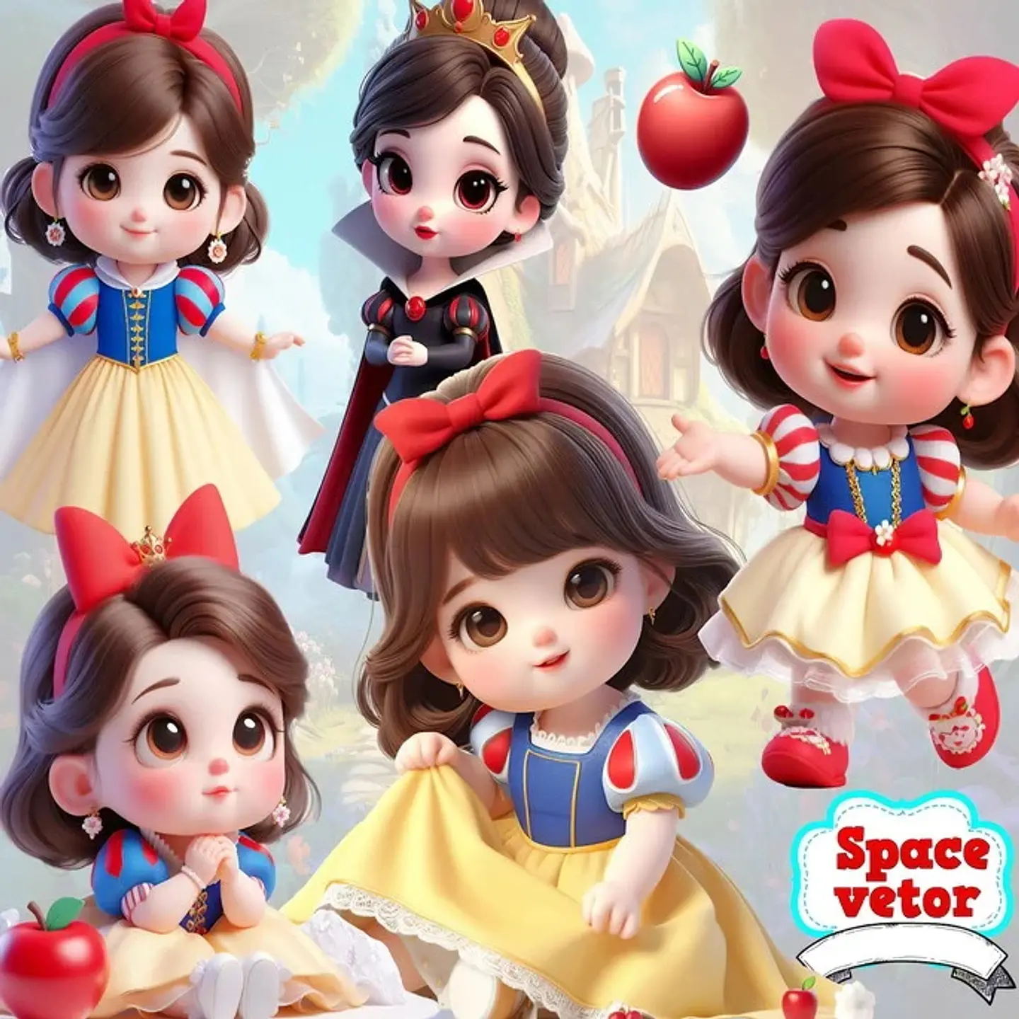 Kit Digital Princesa Branca de Neve Baby 2 1