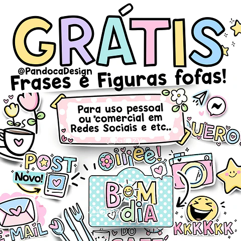 Kit Digital Frases e Figurinhas 1