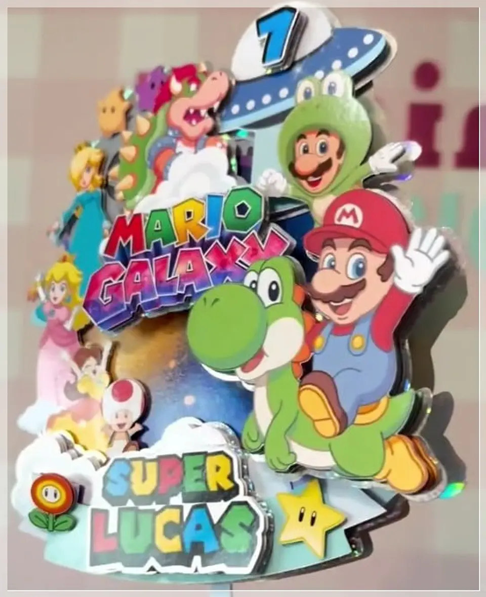 Arquivo de Corte Topo de Bolo Super Mario Galaxy 72 1