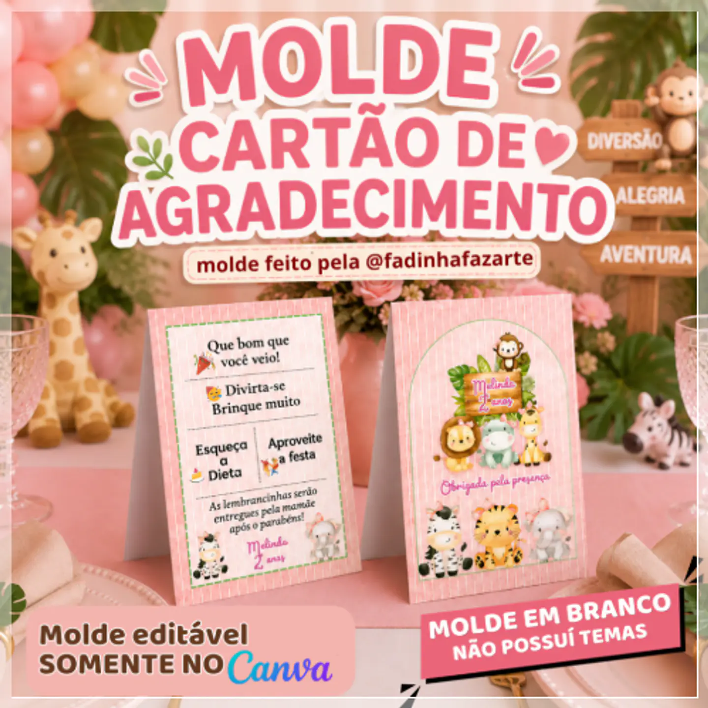 Arquivo de Corte - Cartão Plaquinha de Mesa 1