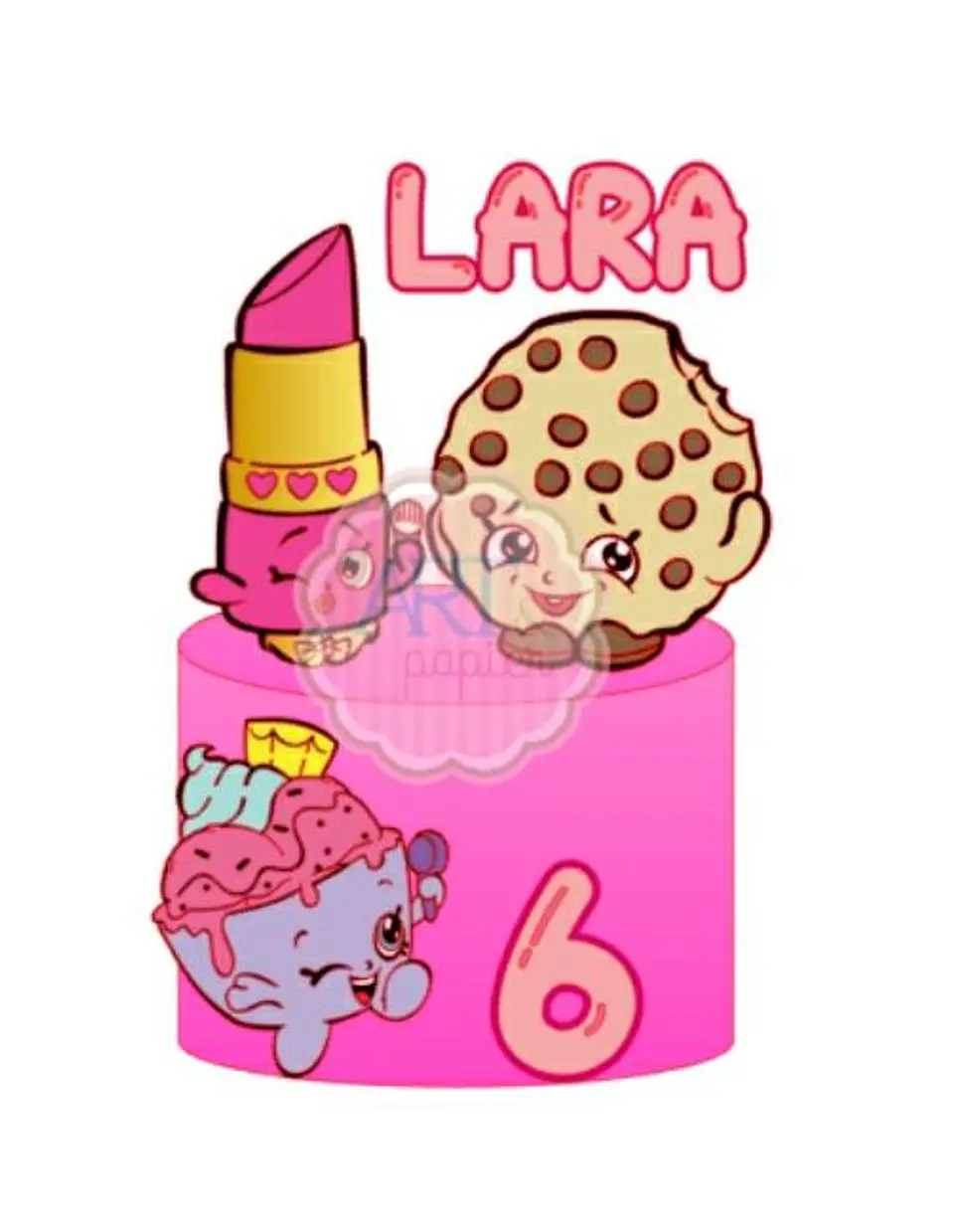 Arquivo de Corte Topo de Bolo Shopkins 3 1