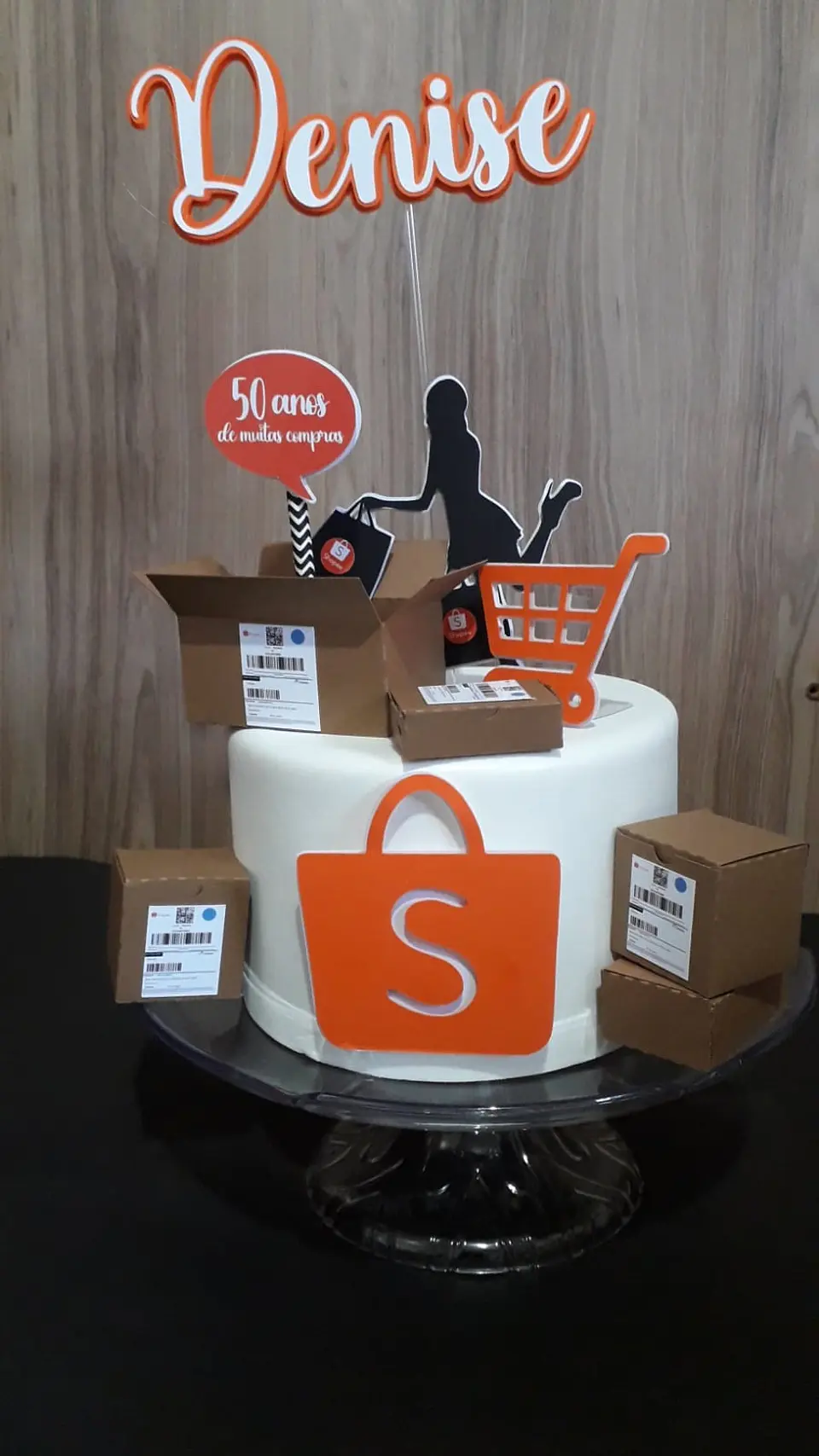Arquivo de Corte Topo de Bolo Shoppe 3 1