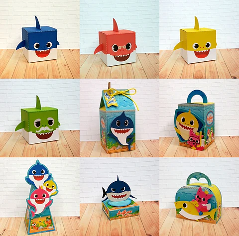 Arquivo de Corte Kit Festa Baby Shark 14