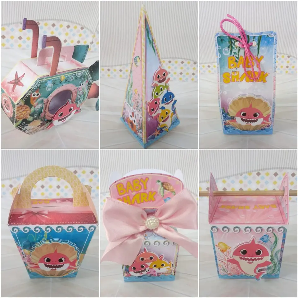 Arquivo de Corte Kit Festa Baby Shark 10 1