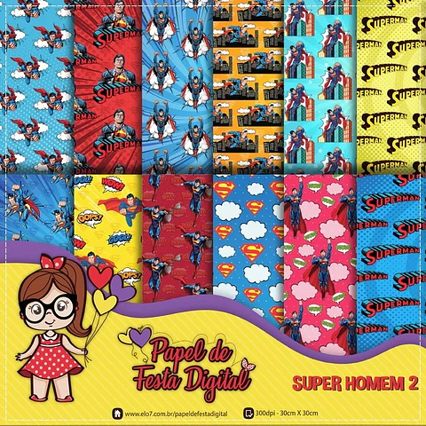 Kit Digital Digital Super Homem 35