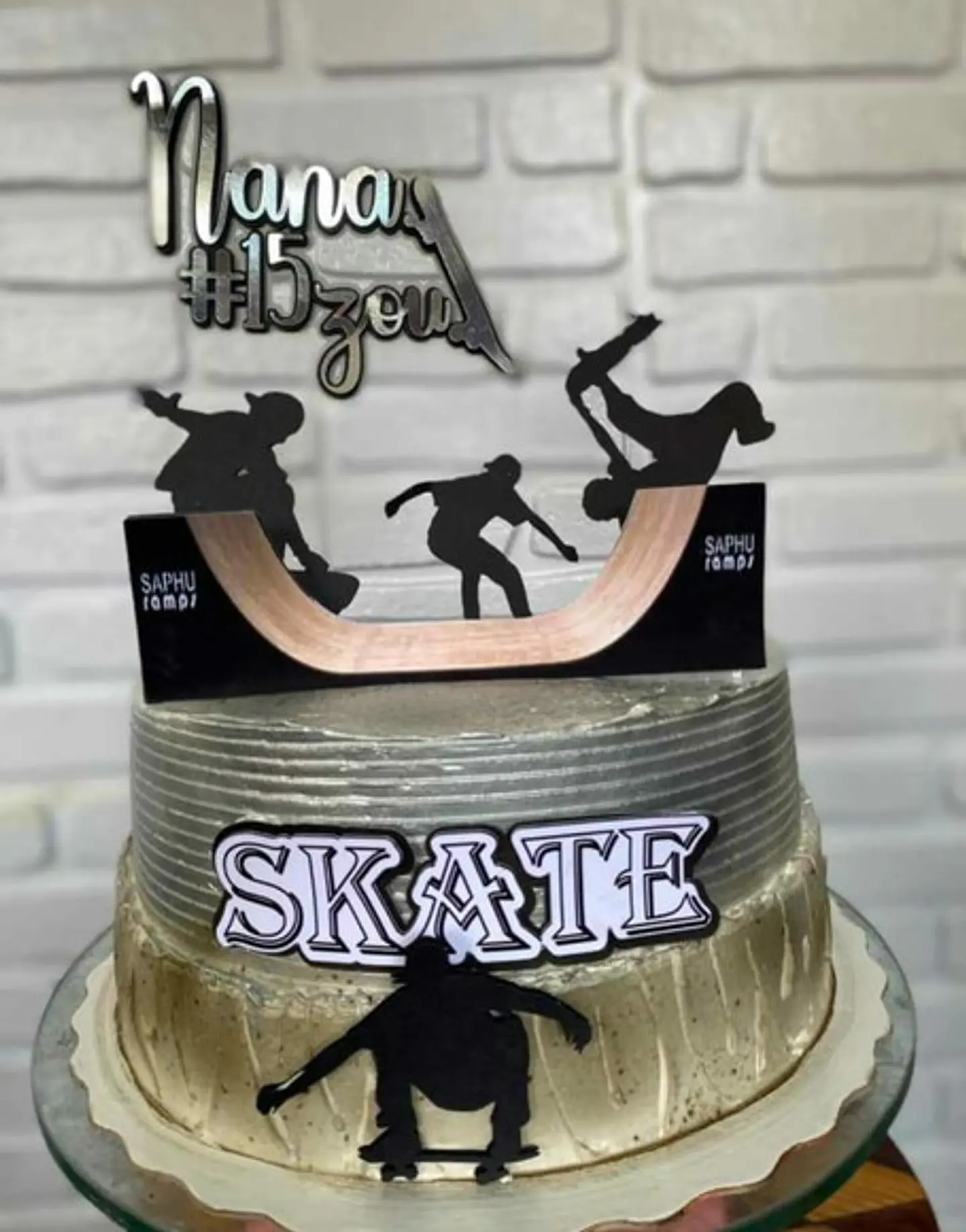Arquivo de Corte Topo de Bolo Skatista Skate 7 1
