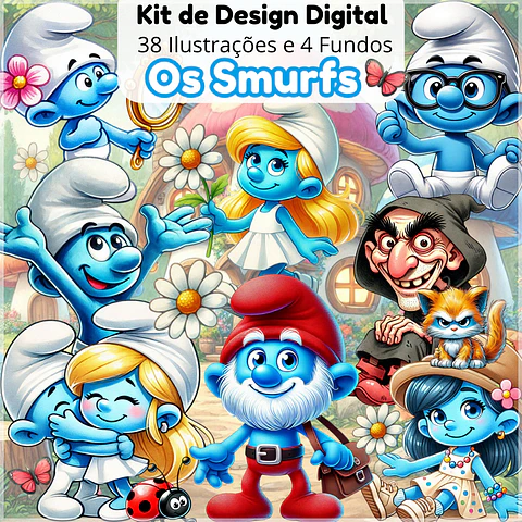Kit Digital Os Smurfs 31