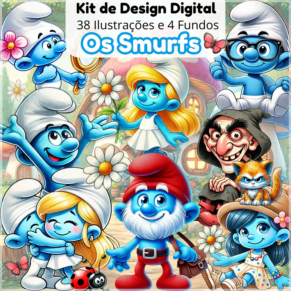 Kit Digital Os Smurfs 31 1