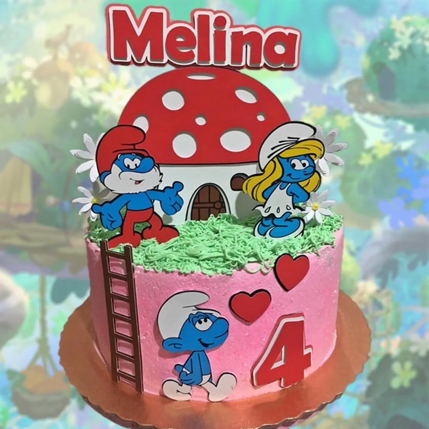 Arquivo de Corte Topo de Bolo Smurf 1 1