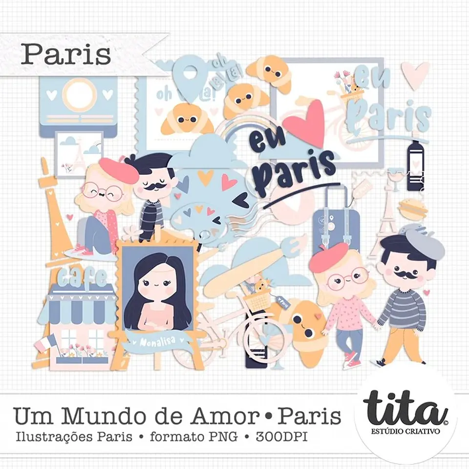 Kit Digital Ilustrações Paris 150 1